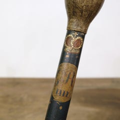 George IV Painted Police Cosh, British, Early 19th Century, Regency, Georgian