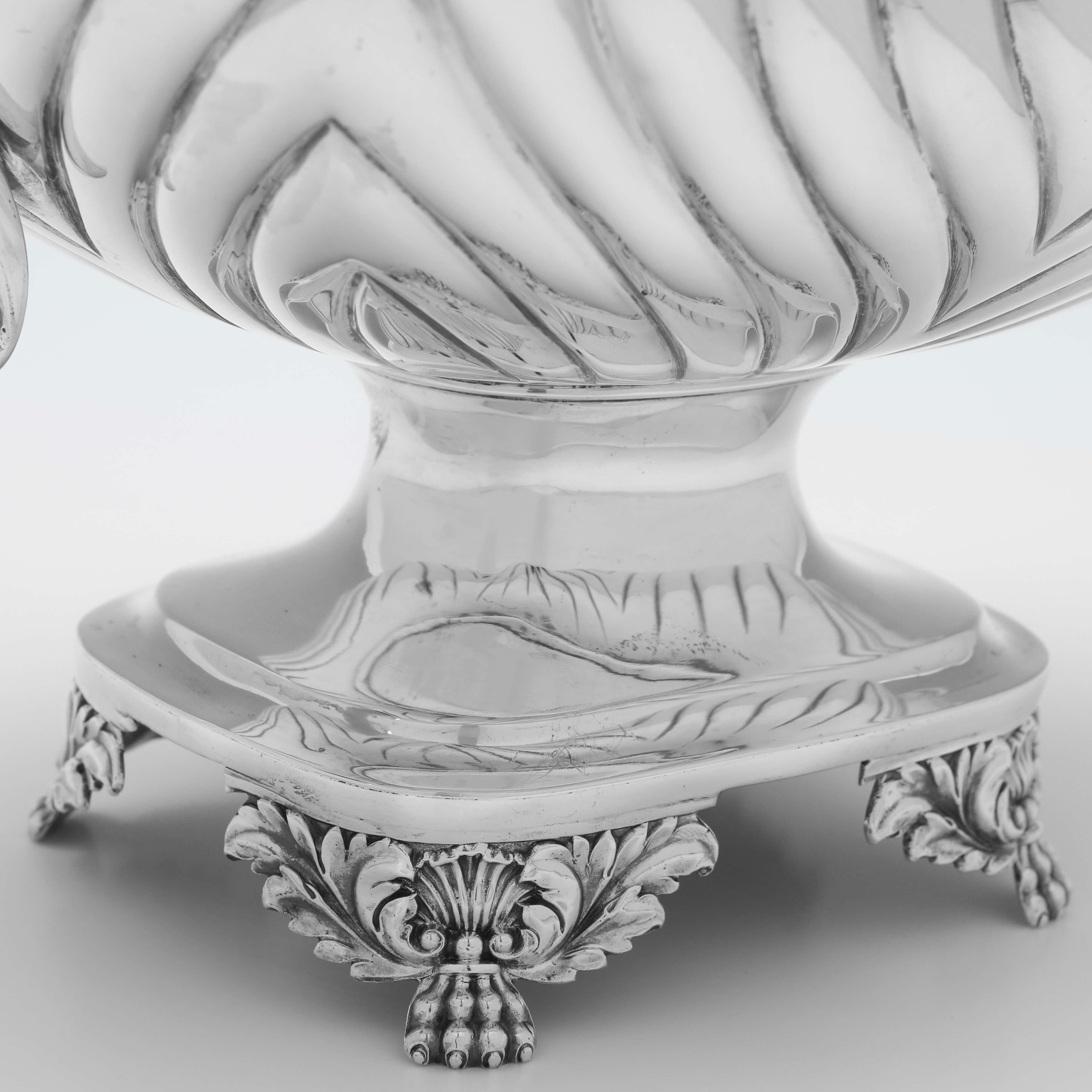 Argento 925 Servizio da tè in argento antico del periodo A. Silver, Londra 1828 Charles Fox II in vendita
