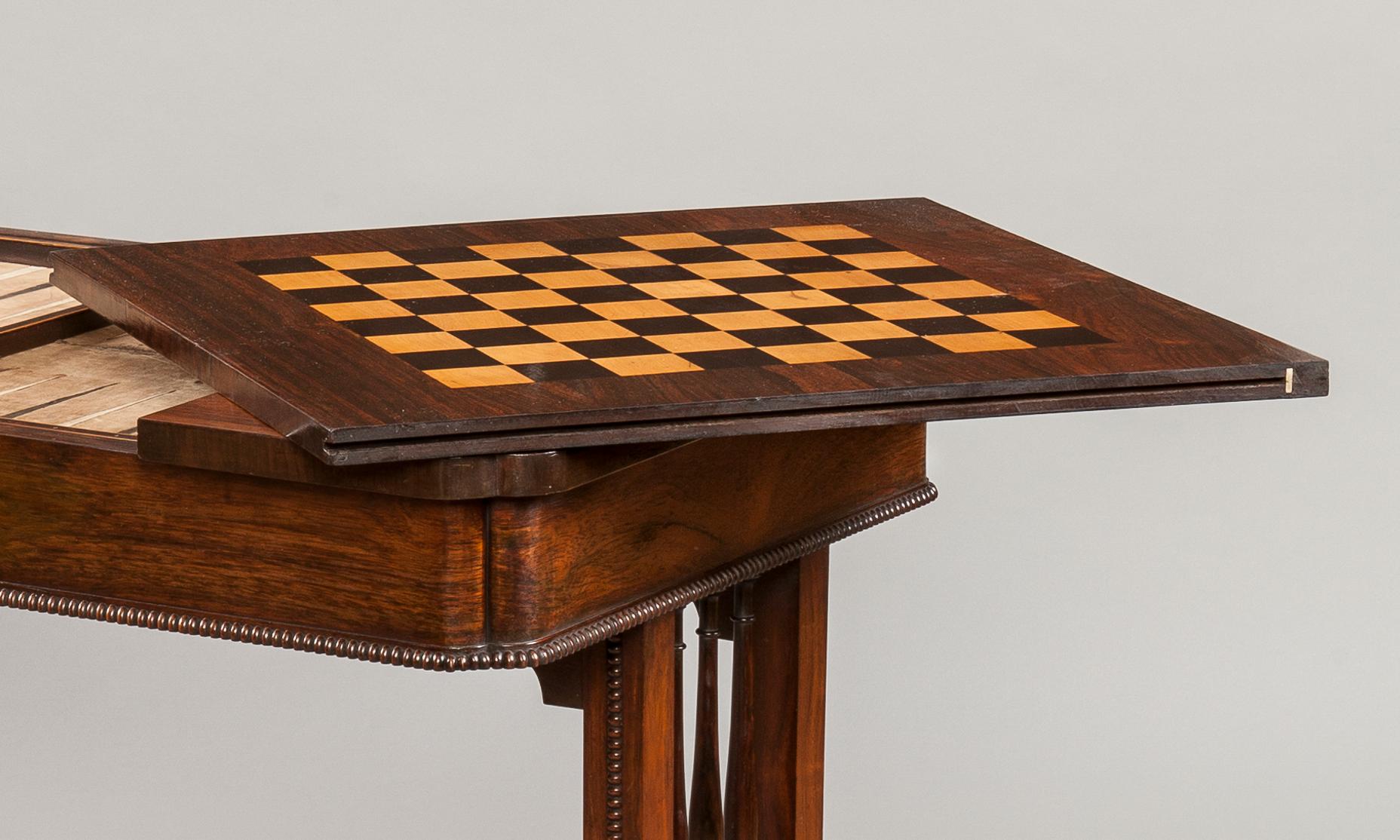 English George IV Period Games Table Attributed to Gillows of Lancaster For Sale