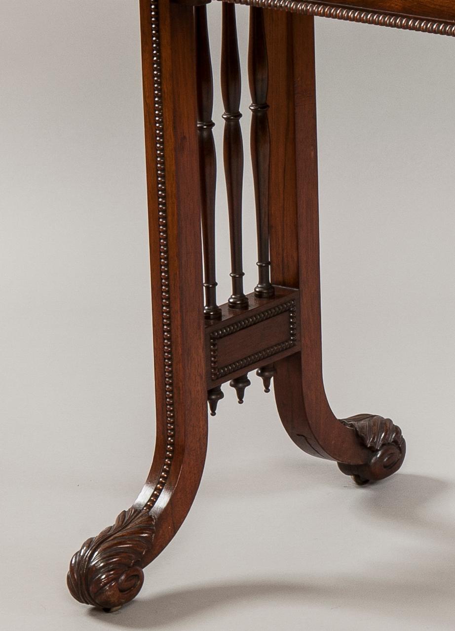 XIXe siècle Table de jeu d'époque George IV attribuée à Gillows of Lancaster en vente