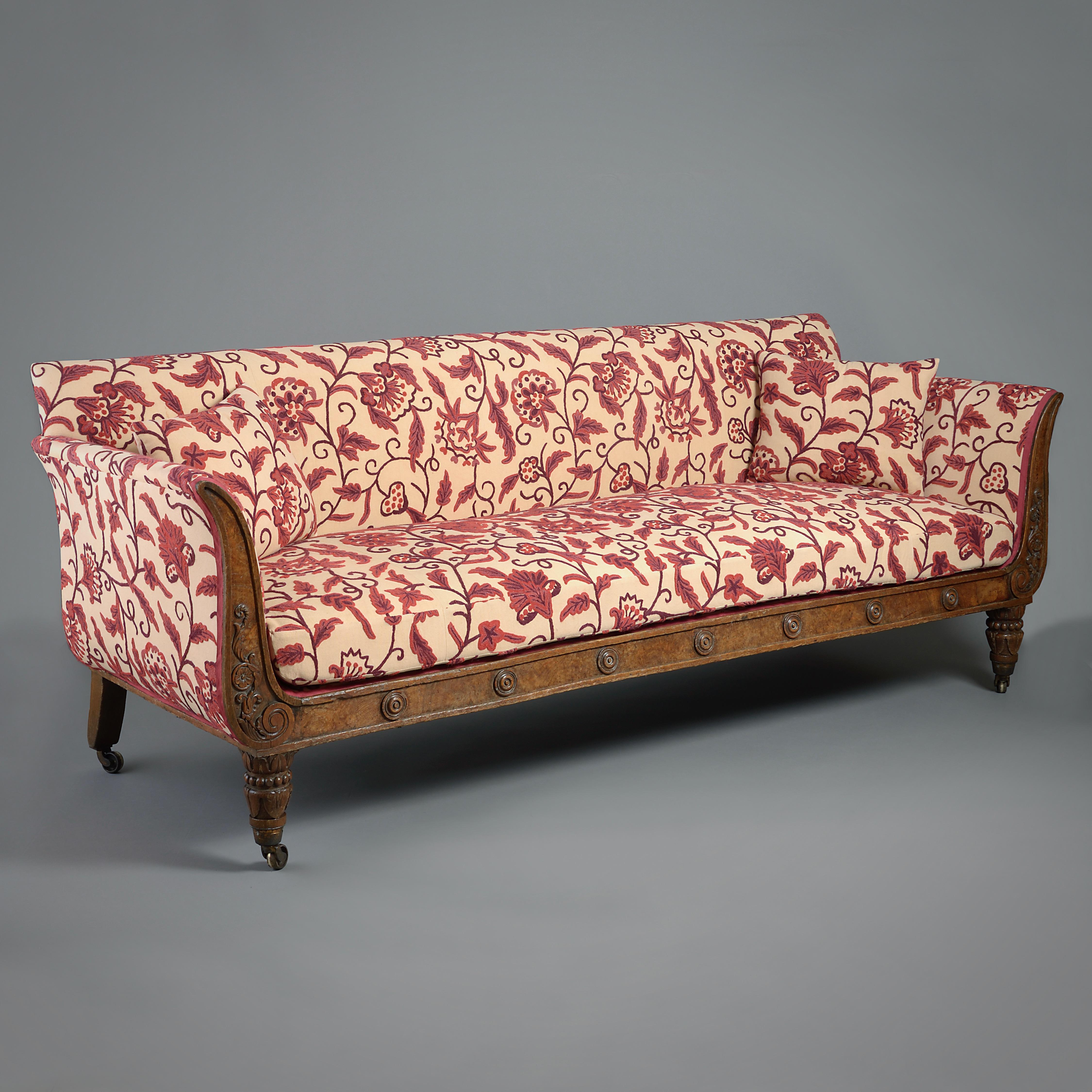 George IV Pollard Oak Sofa In Good Condition In London, GB