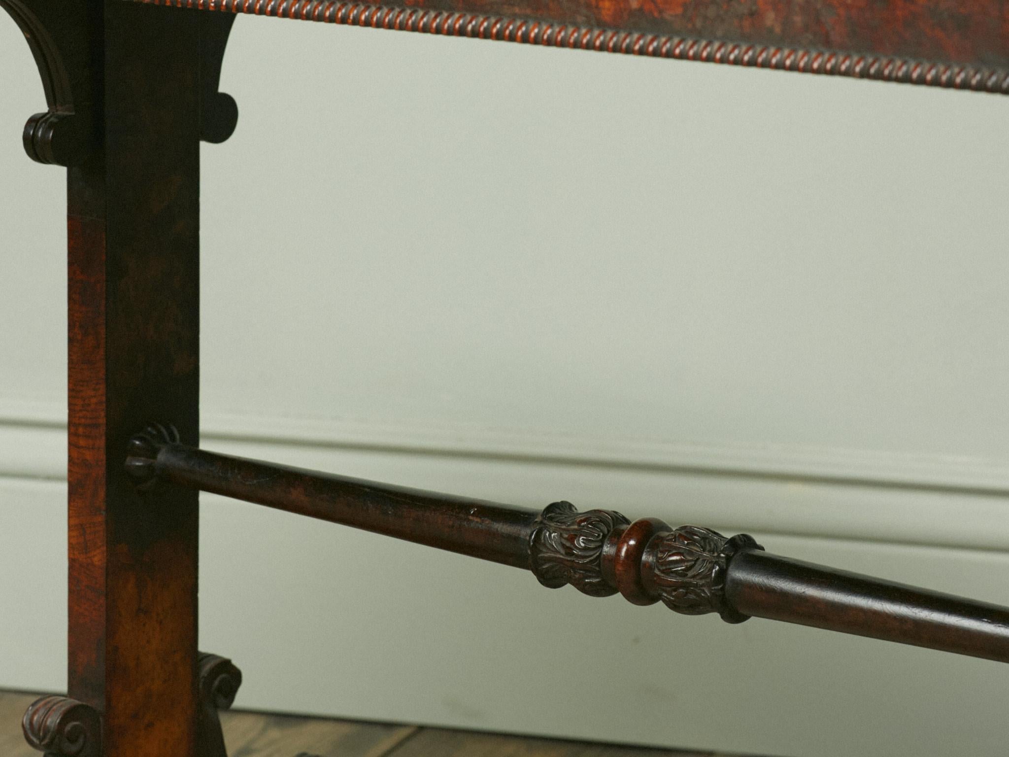 George IV Pollard Oak Writing Desk For Sale 4