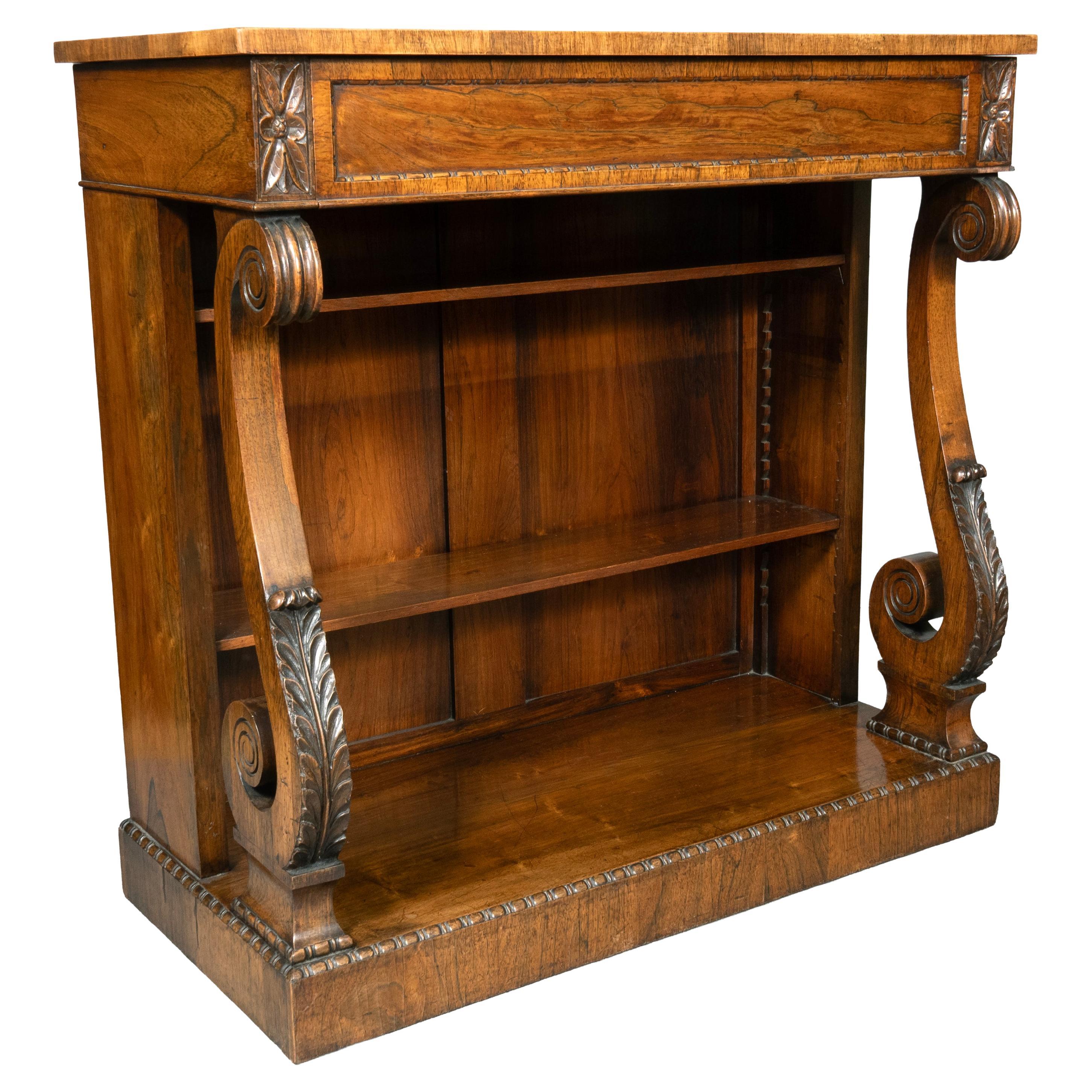 George IV Palisander Bücherregal im Angebot