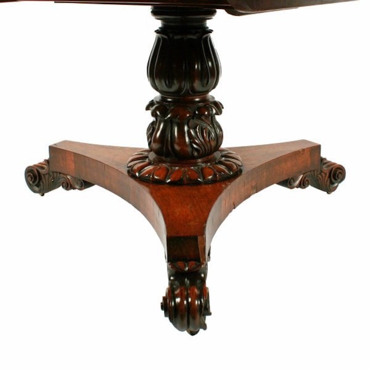 George IV Rosewood Centre Table, 19th Century For Sale 1