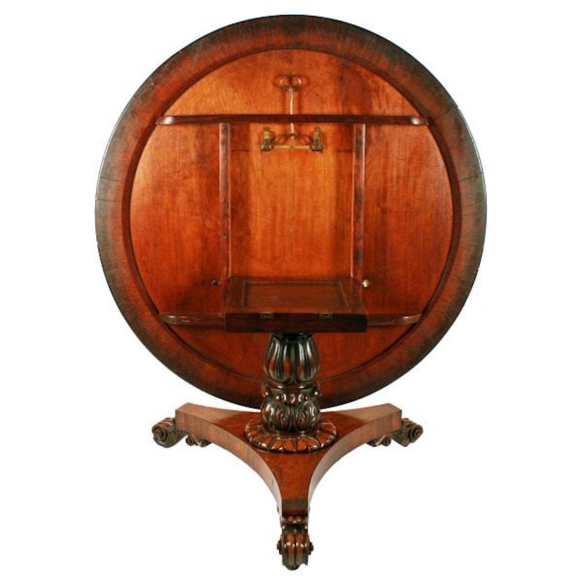 George IV Rosewood Centre Table, 19th Century For Sale 2