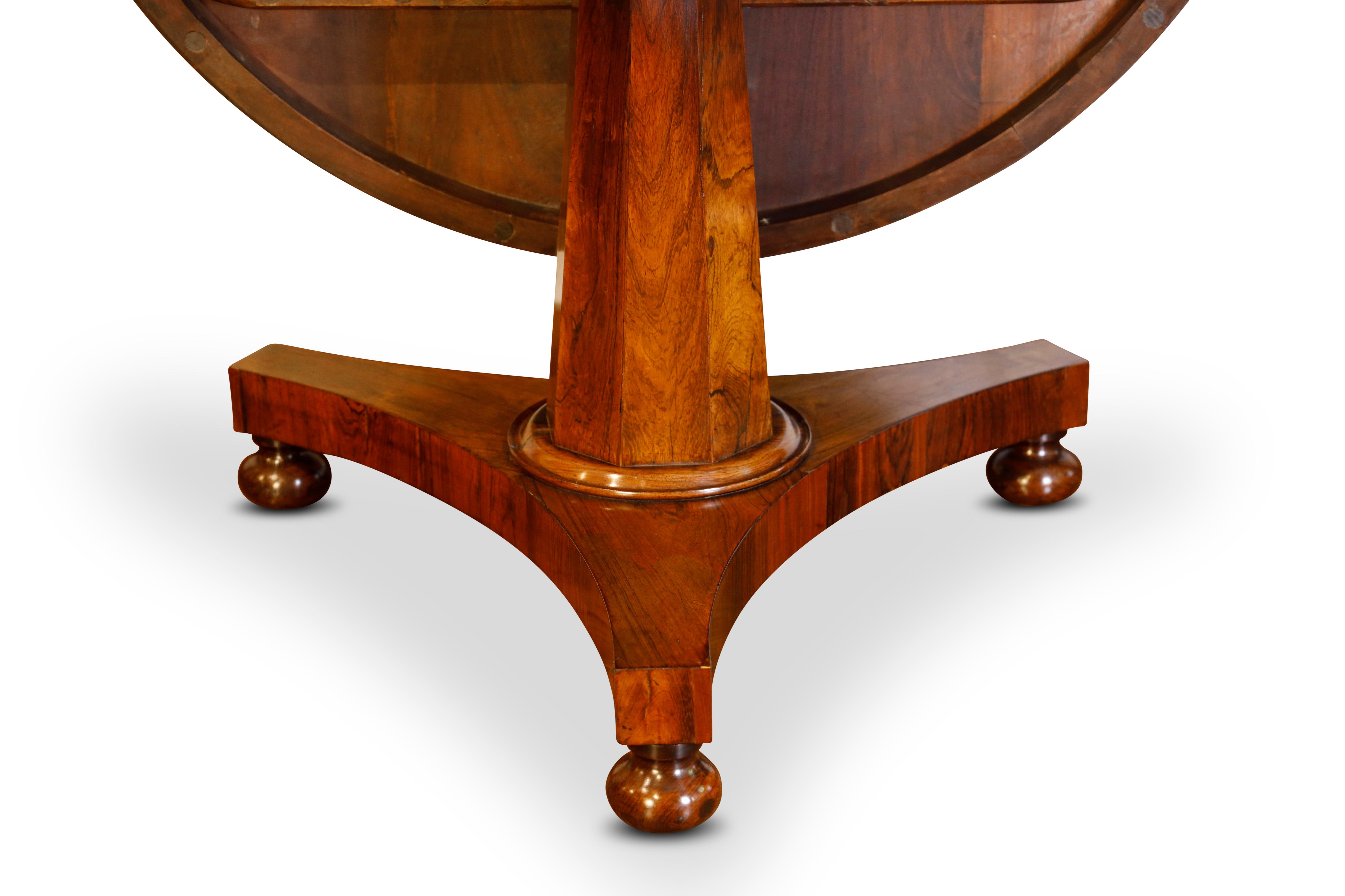 George IV Rosewood Circular Center Table For Sale 5