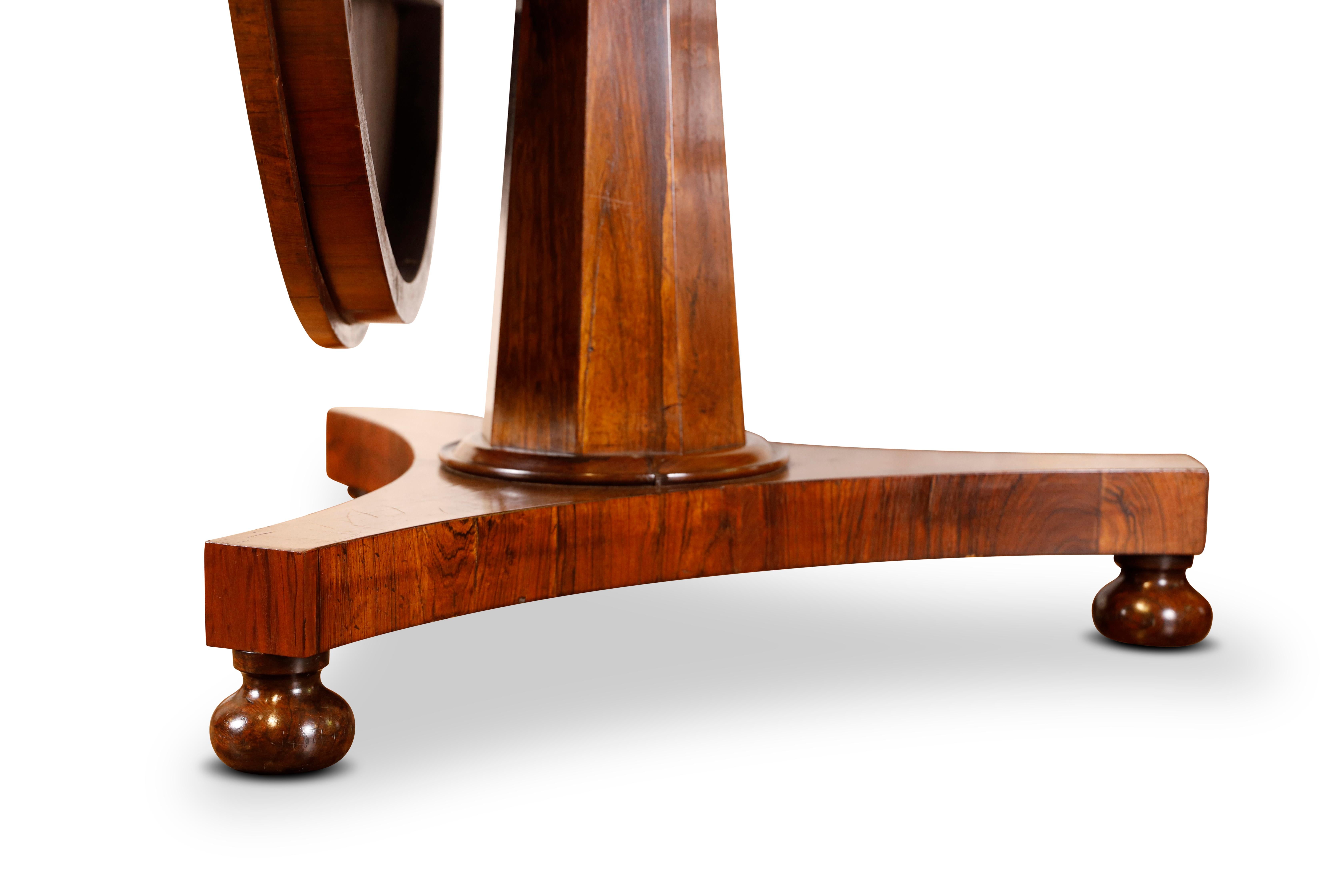 George IV Rosewood Circular Center Table For Sale 3