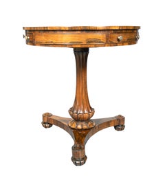 George IV Rosewood Drum Table
