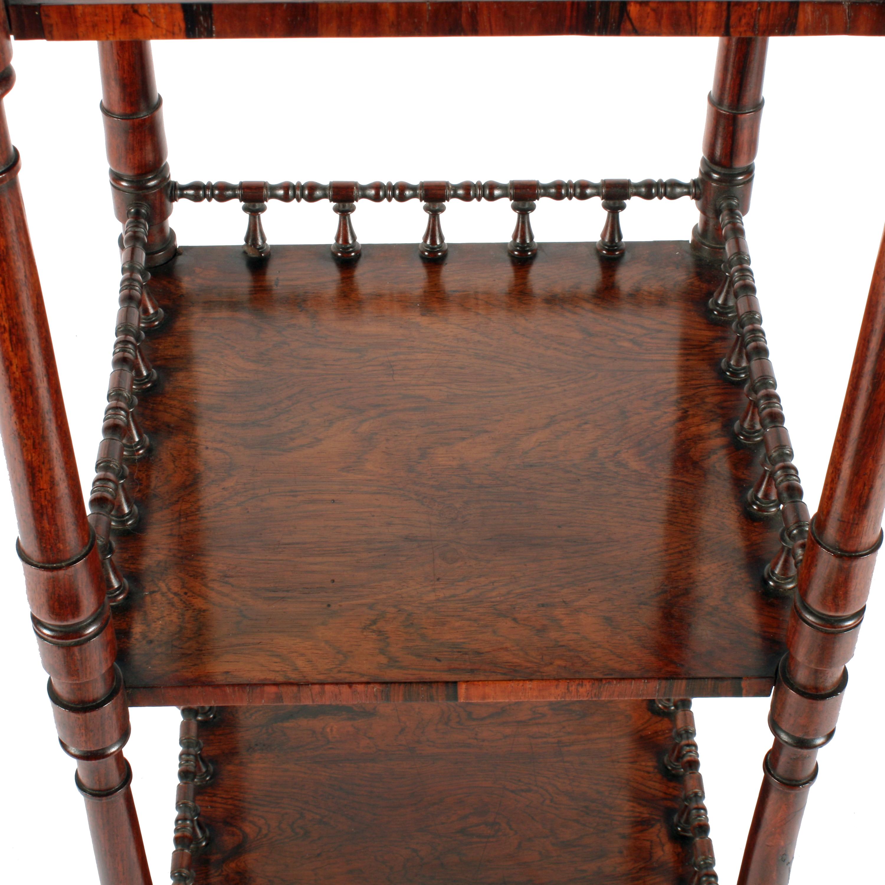 Mid-19th Century George IV Rosewood Étagère For Sale