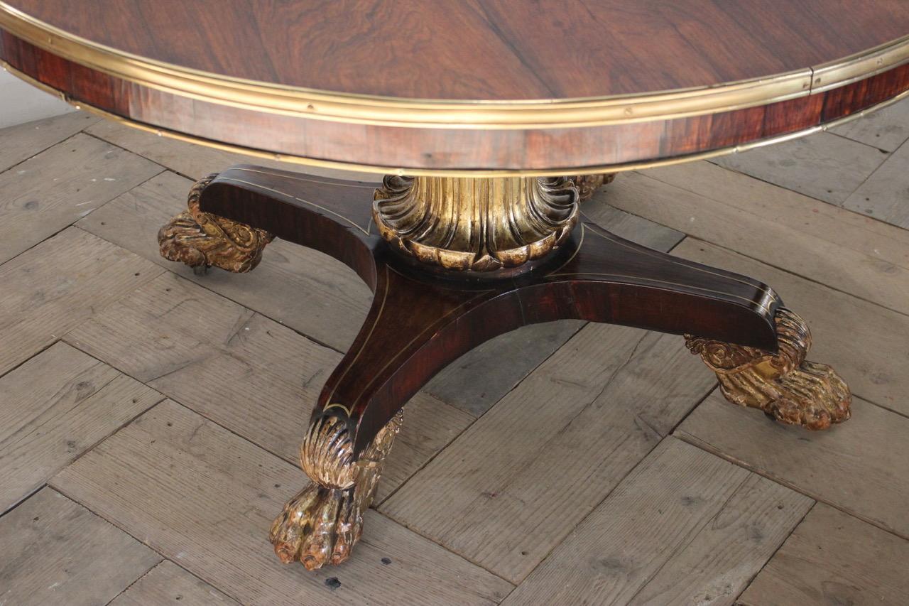 George IV Rosewood and Giltwood Centre Table 2