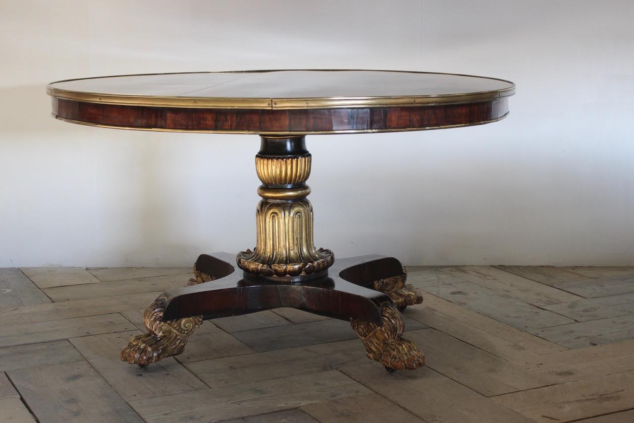 George IV Rosewood and Giltwood Centre Table 3