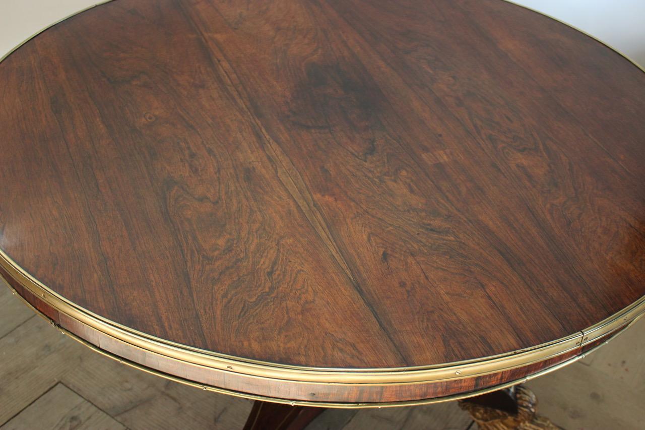 George IV Rosewood and Giltwood Centre Table 4