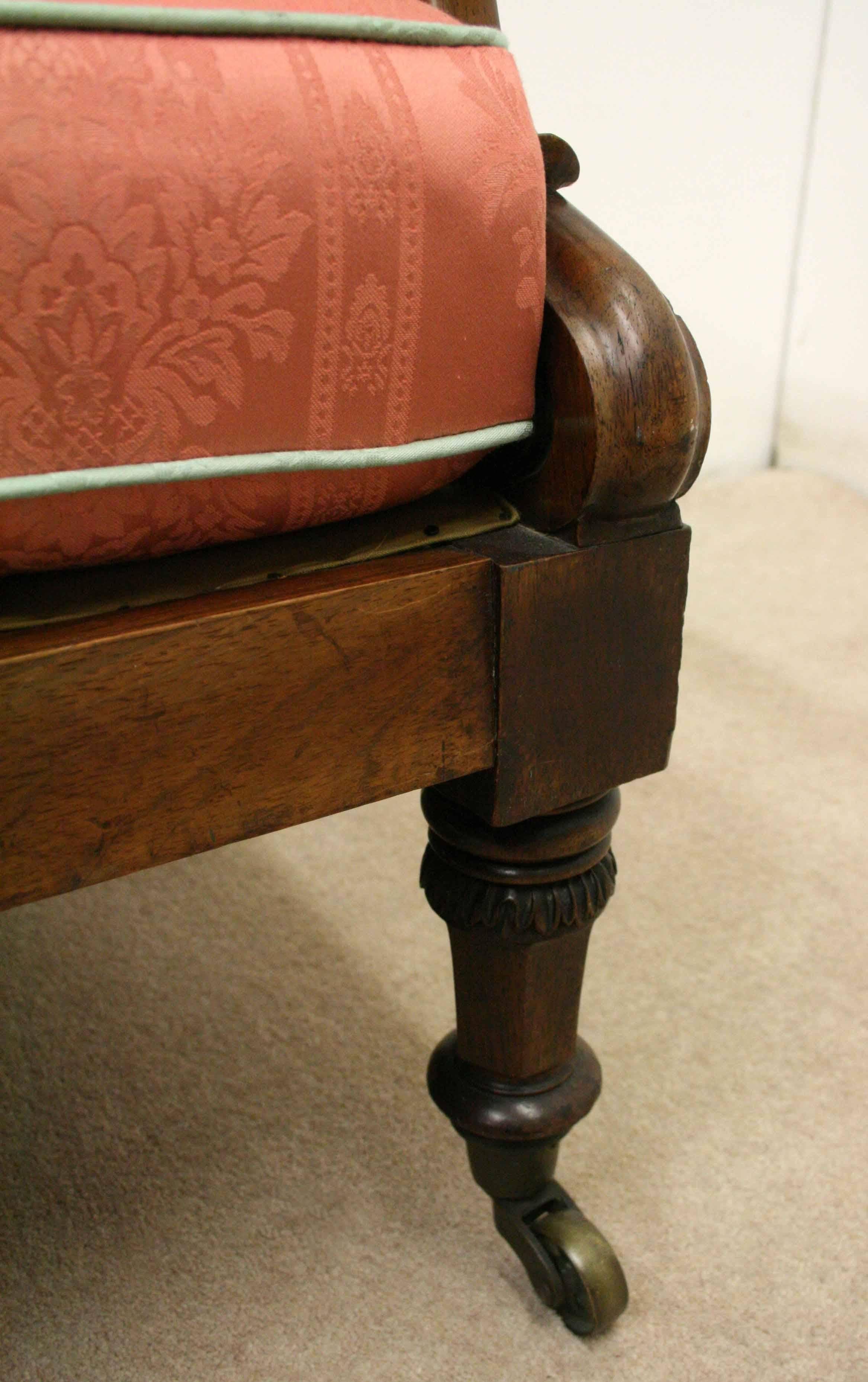Early 19th Century George IV Rosewood Two-Seat Sofa, circa 1825 For Sale