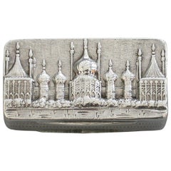 George iv Silver Castle Top Vinaigrette, The Royal Pavilion Brighton, 1829