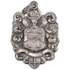 Antique George IV Silver Sea-Coal Meter Badge, England, 1824