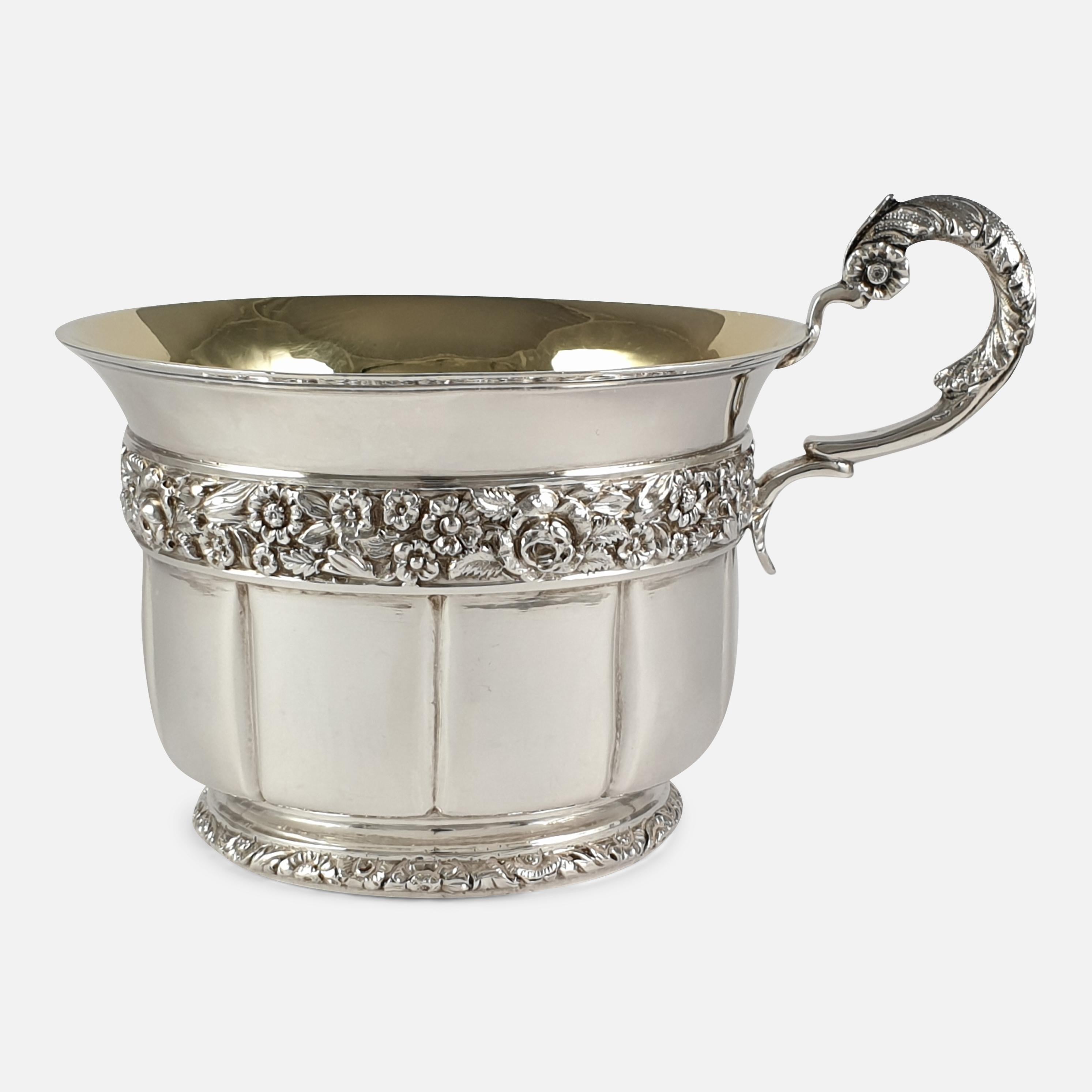 George IV Sterling Silver Gilt Christening Cup, London, 1828 12