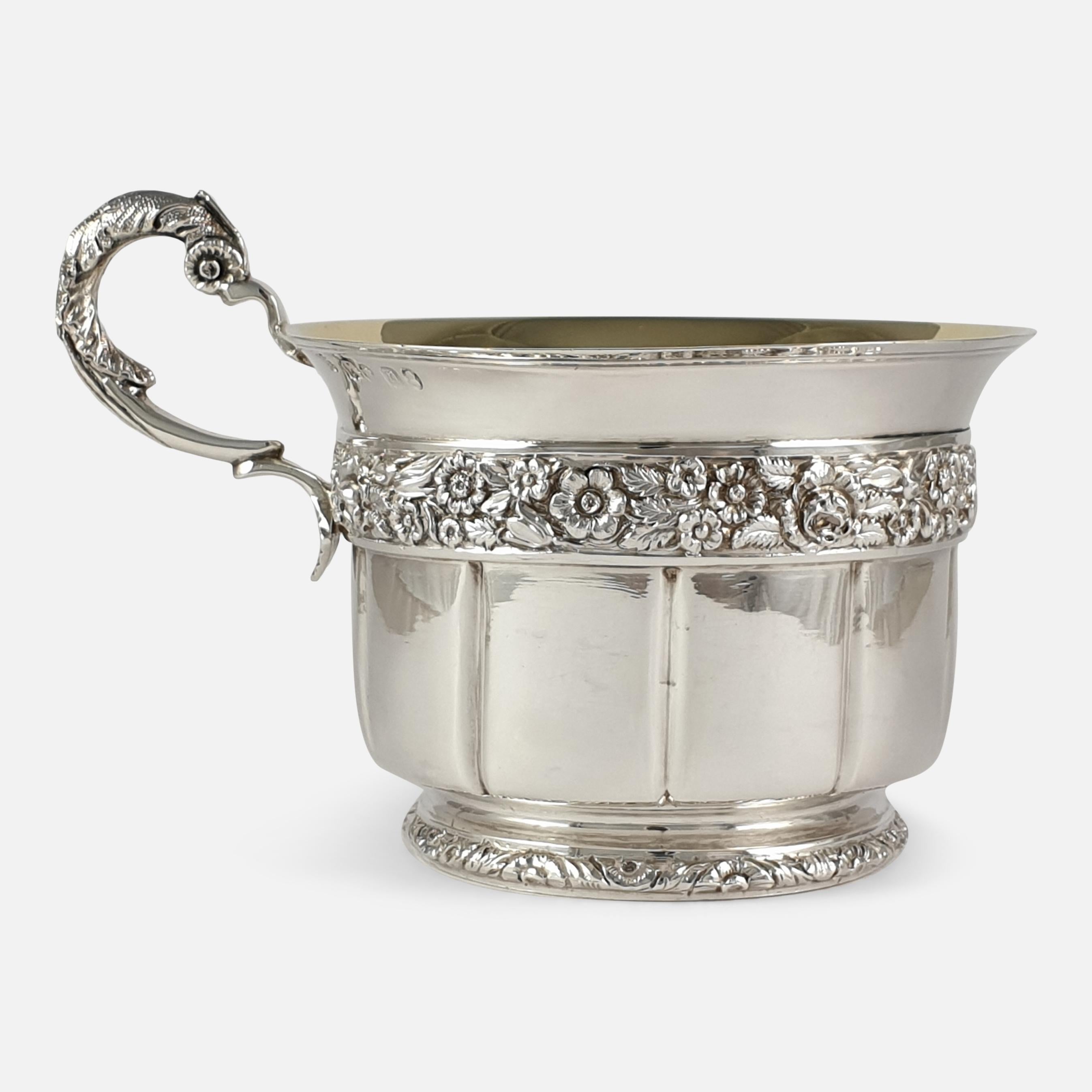 George IV Sterling Silver Gilt Christening Cup, London, 1828 1