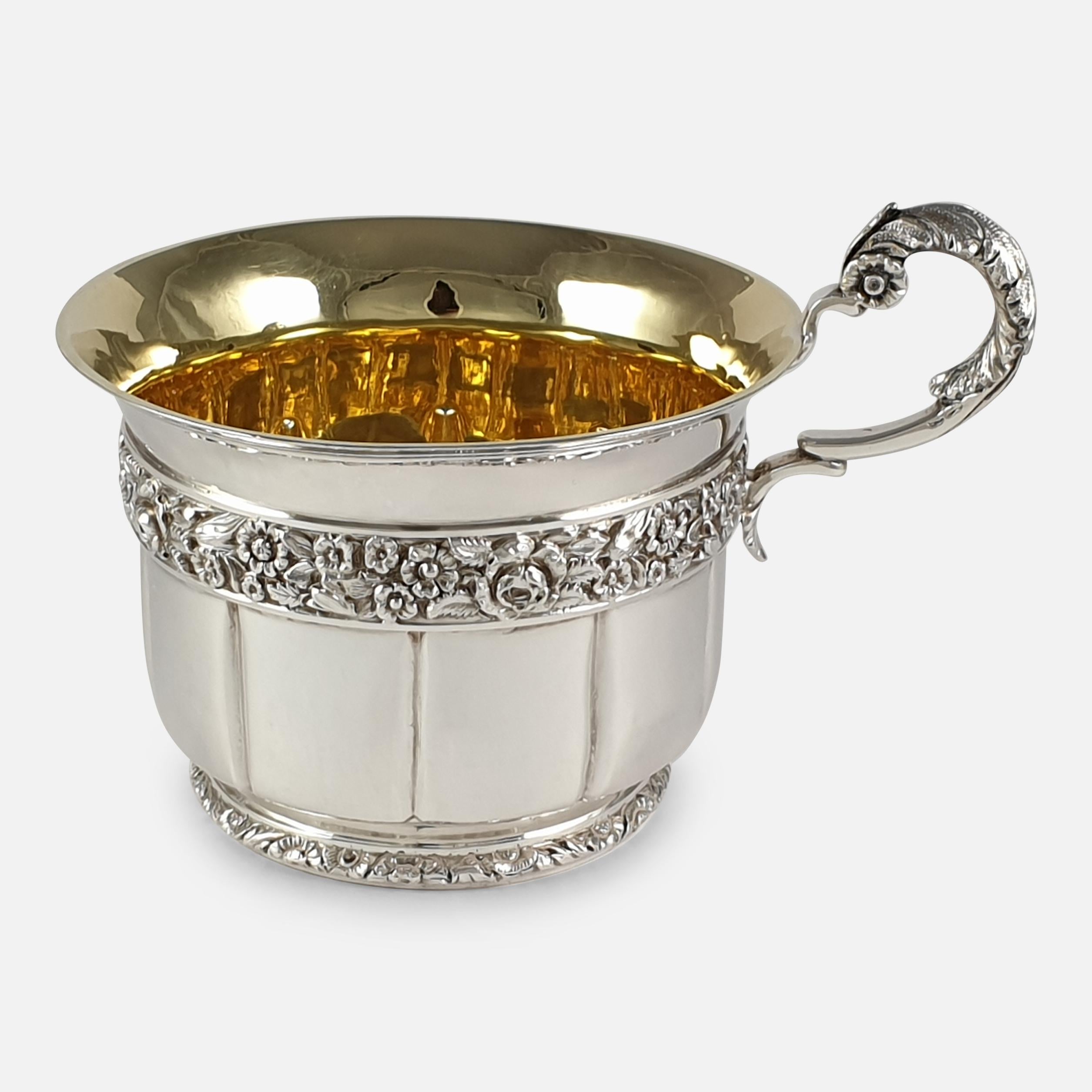 George IV Sterling Silver Gilt Christening Cup, London, 1828 4