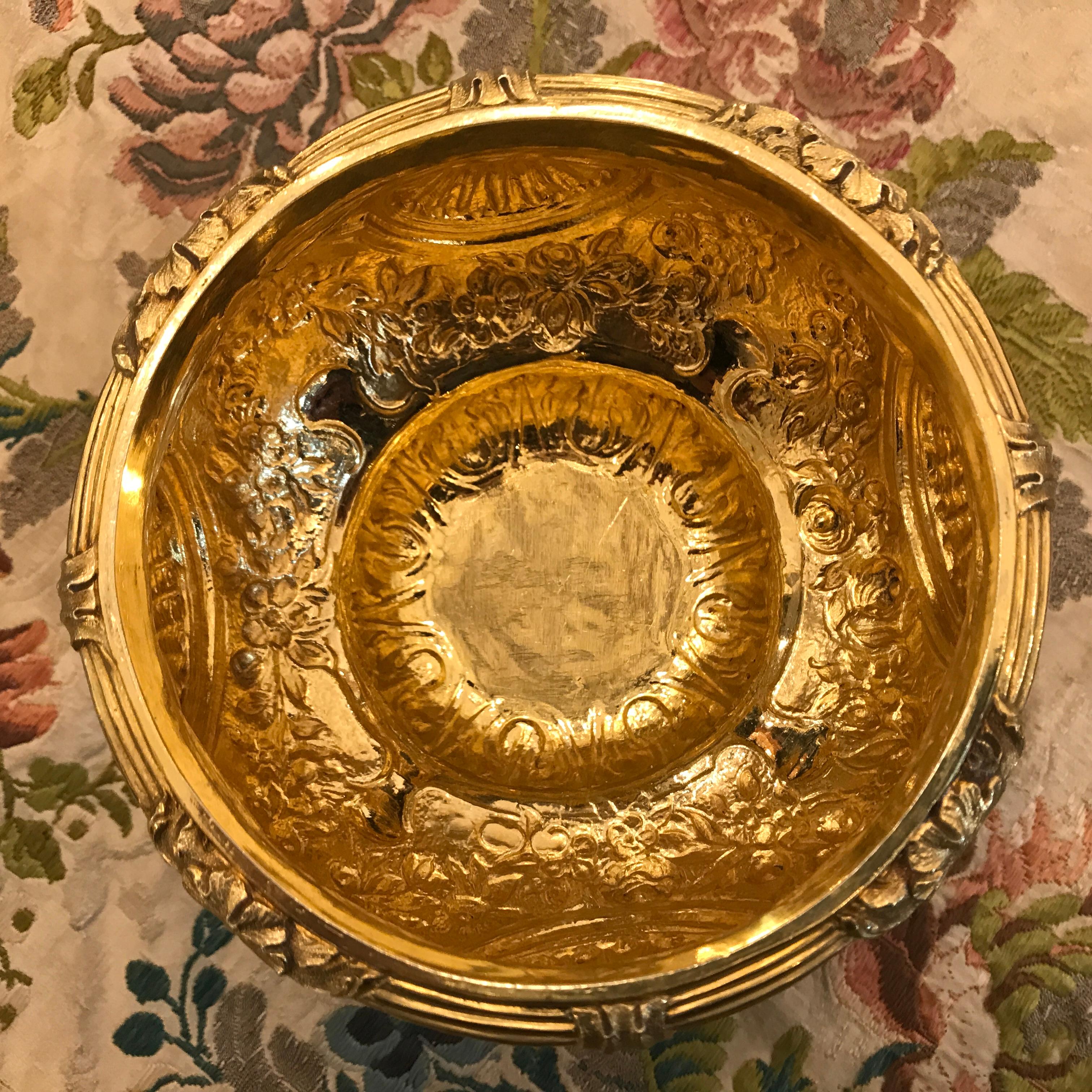 George IV Sterling Silber vergoldet Zucker Set London 1836 von Edward Farrel 6