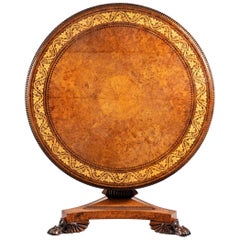 Antique George IV Tilt-Top Centre Table by George Bullock