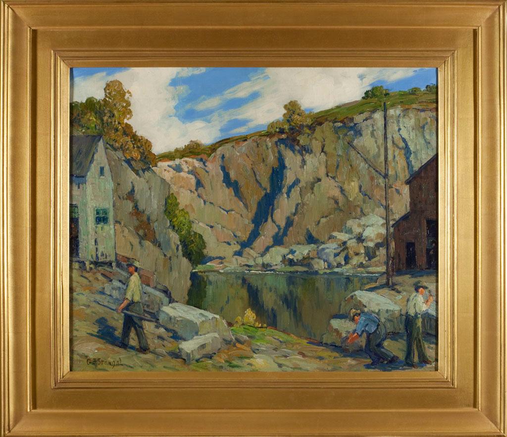 The Quarry, New Harbor Maine   - Painting by George J. Stengel