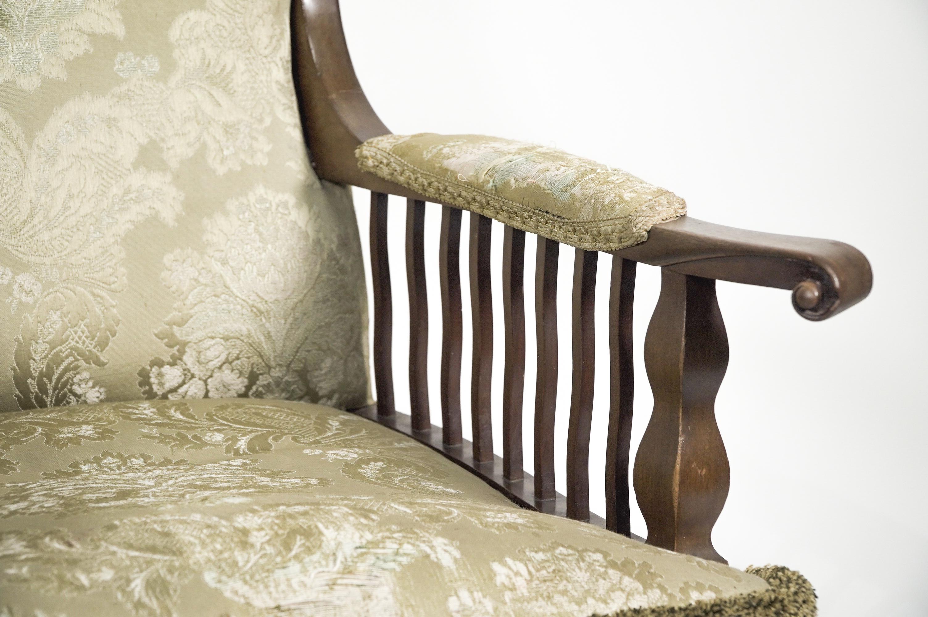 Acajou George Jack pour Morris and Co. Paire de fauteuils Saville en acajou en vente
