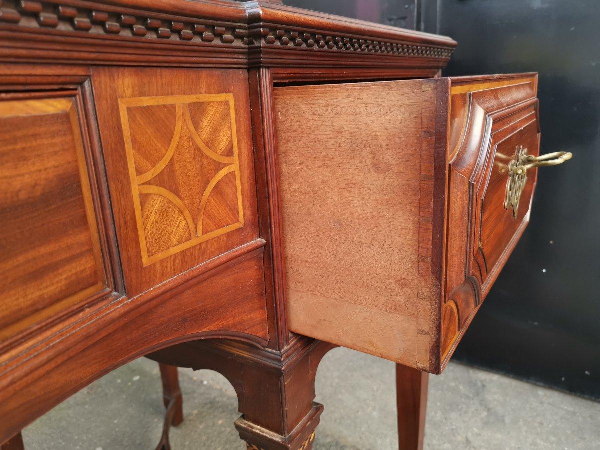George Jack for Morris & Co. an Arts & Crafts Inlaid Mahogany Sideboard For Sale 6