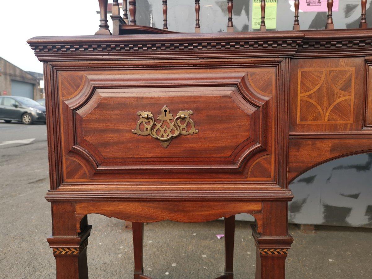 George Jack for Morris & Co. an Arts & Crafts Inlaid Mahogany Sideboard For Sale 8