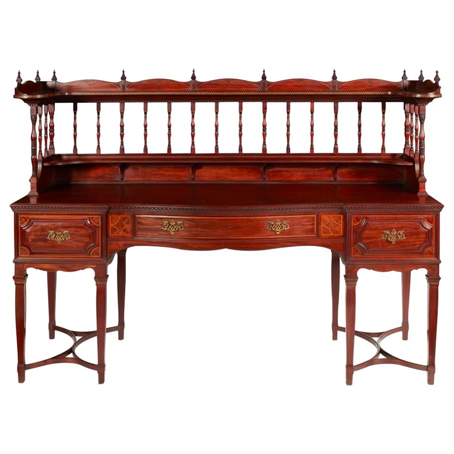 George Jack for Morris & Co. an Arts & Crafts Inlaid Mahogany Sideboard