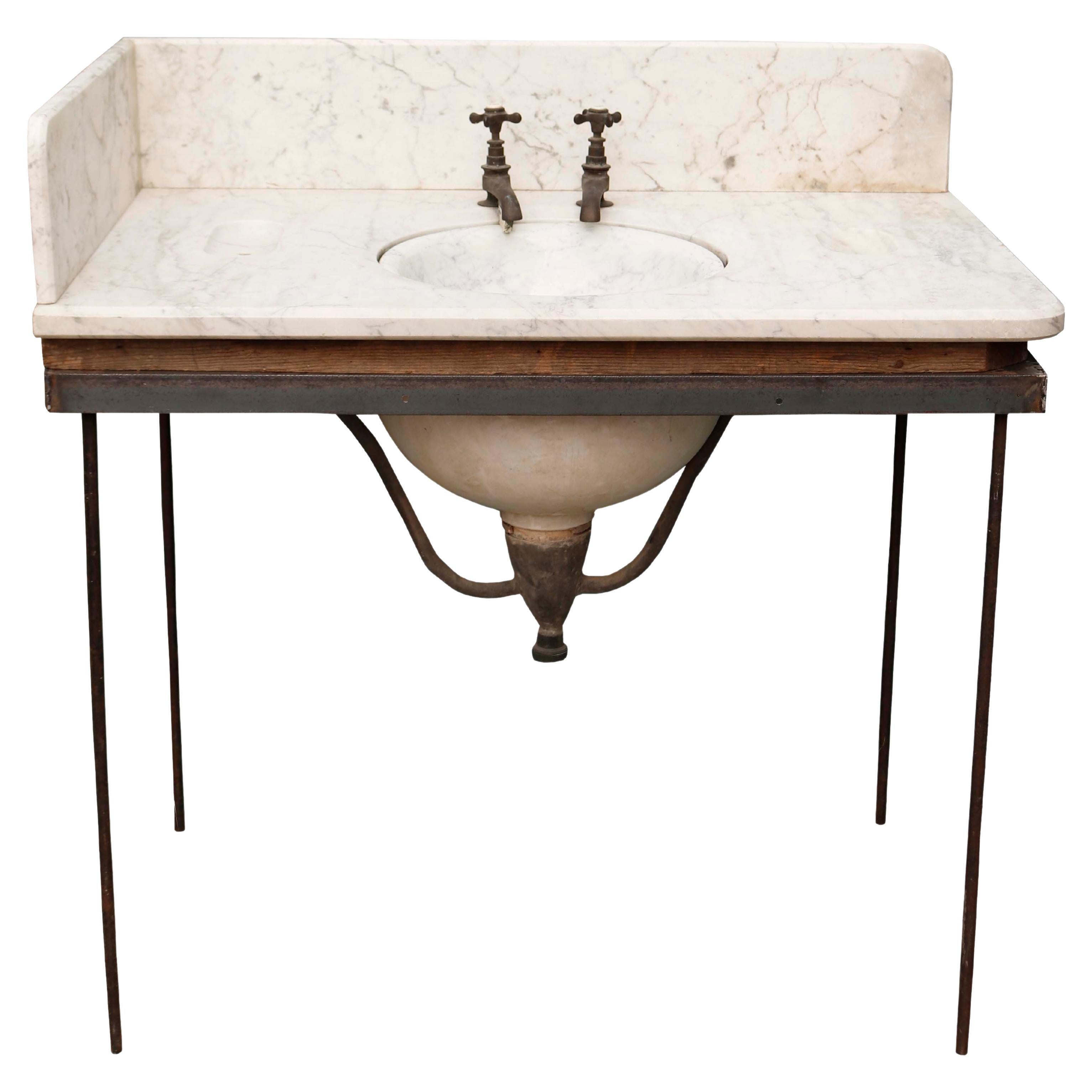 George Jennings Marble Liftup Sink For Sale