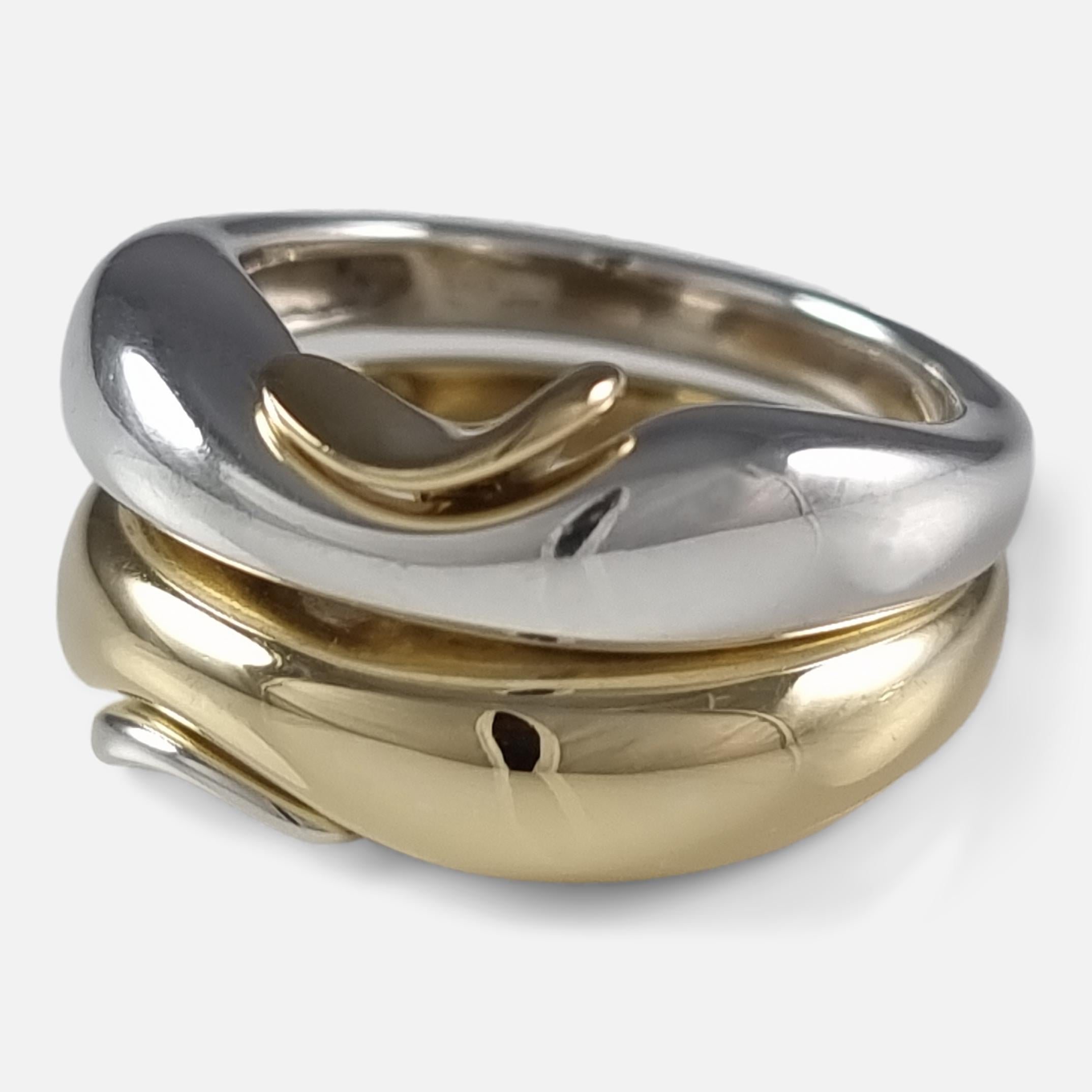 George Jensen 18ct Gold & Silver Ring, Minas Spiridis 3
