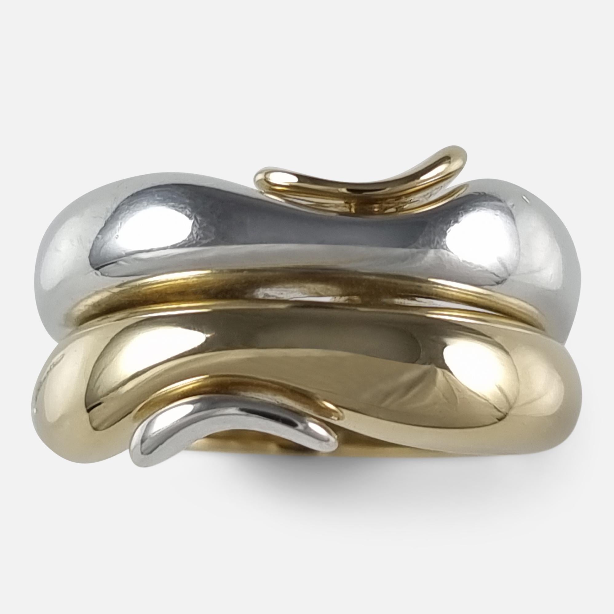 George Jensen 18ct Gold & Silver Ring, Minas Spiridis 8