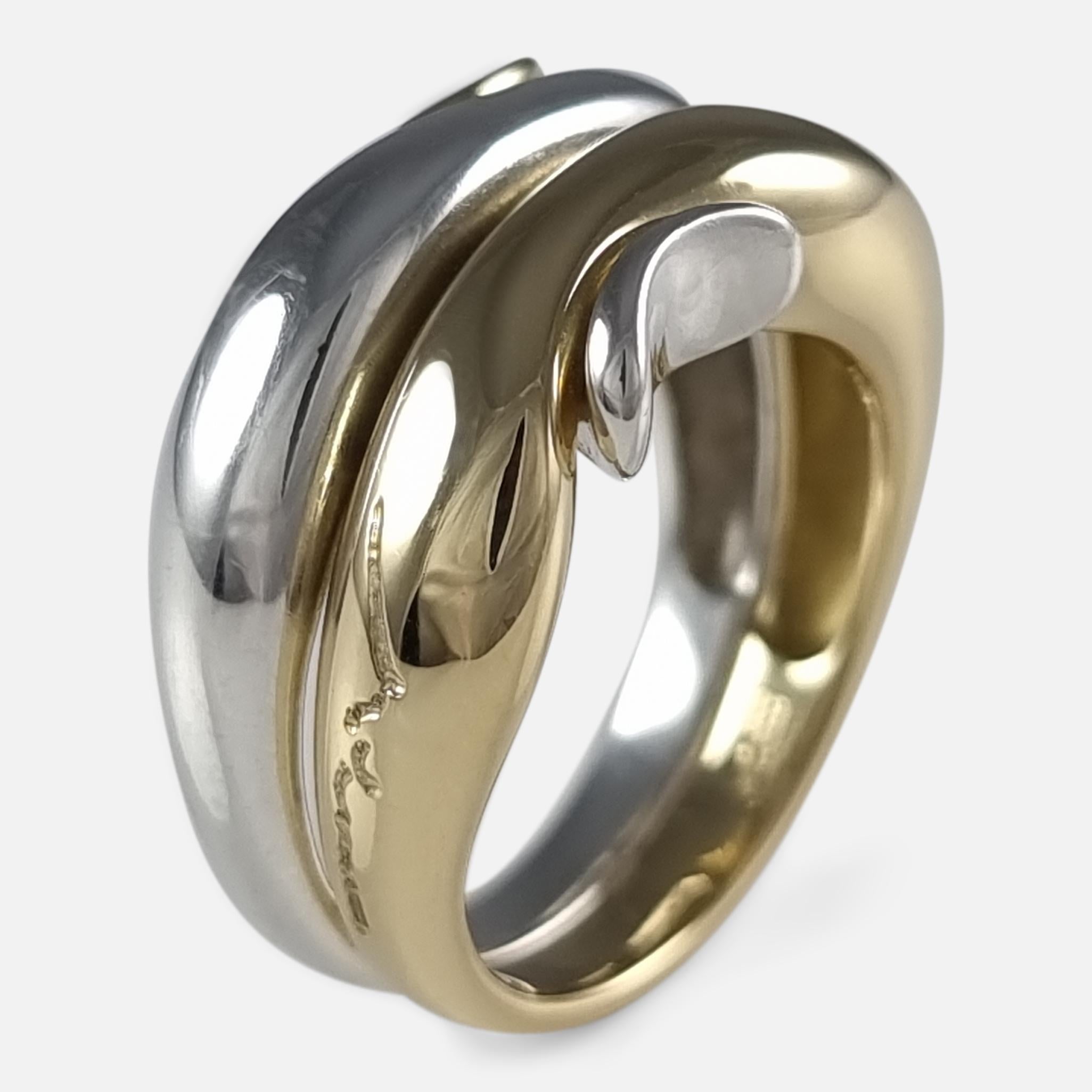 George Jensen 18ct Gold & Silver Ring, Minas Spiridis 10