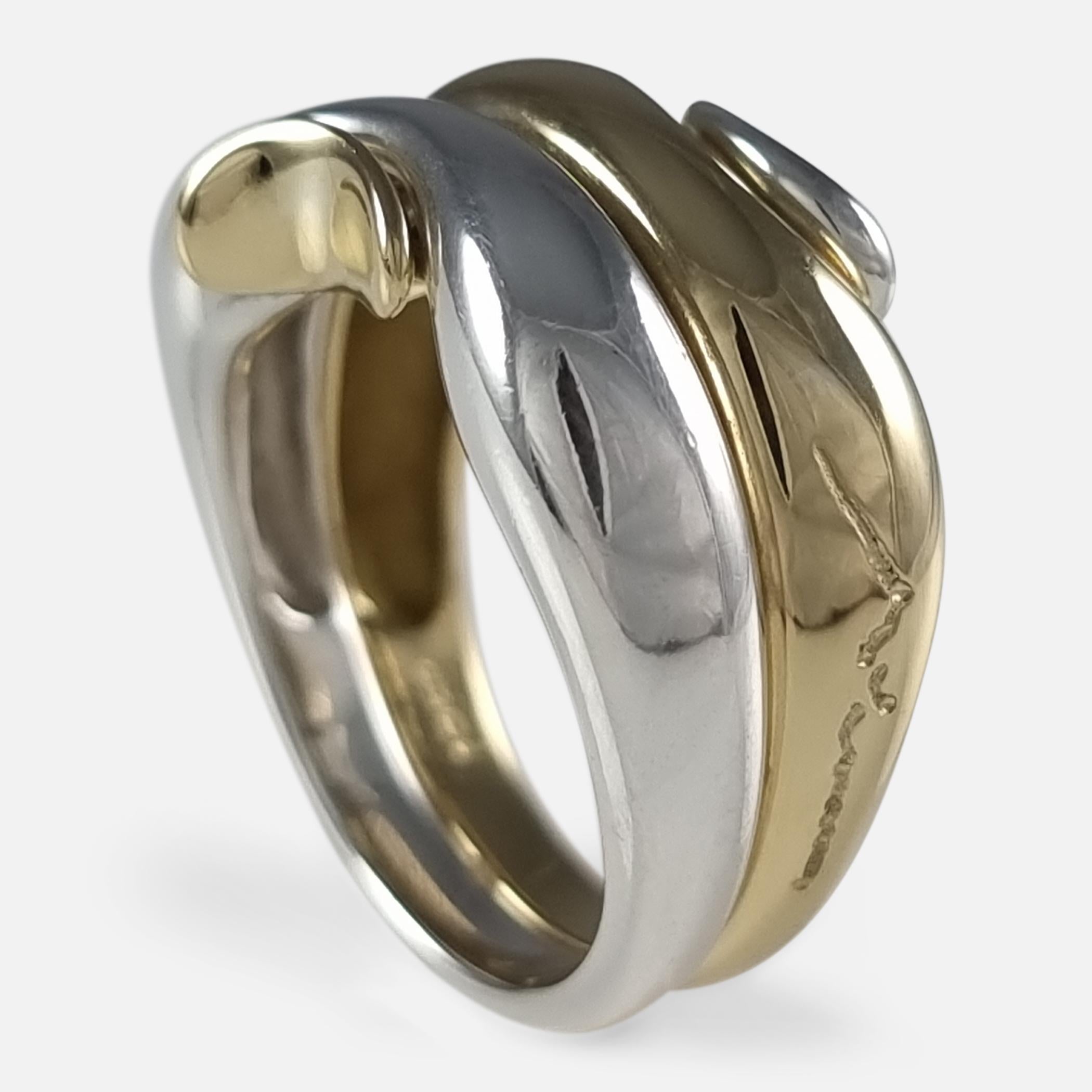 George Jensen 18ct Gold & Silver Ring, Minas Spiridis 12