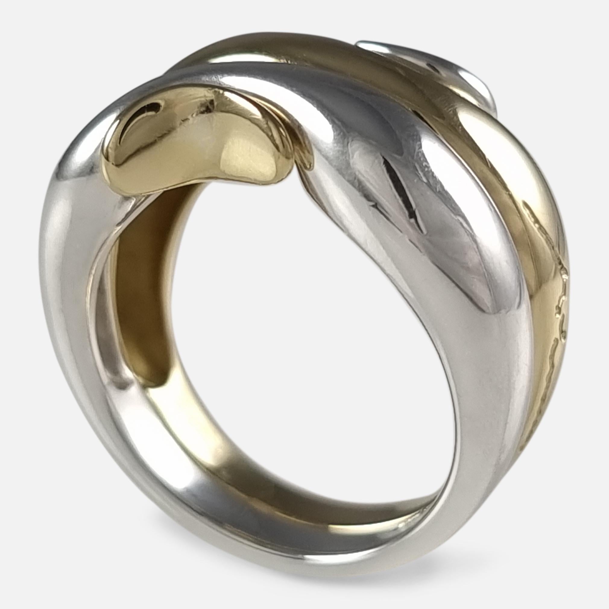 George Jensen 18ct Gold & Silver Ring, Minas Spiridis 13