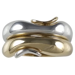 George Jensen 18ct Gold & Silver Ring, Minas Spiridis