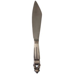 George Jensen Acorn Sterling Cake Knife