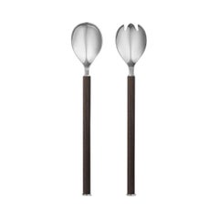 George Jensen Bern Salad Set in Wood & Stainless Steel