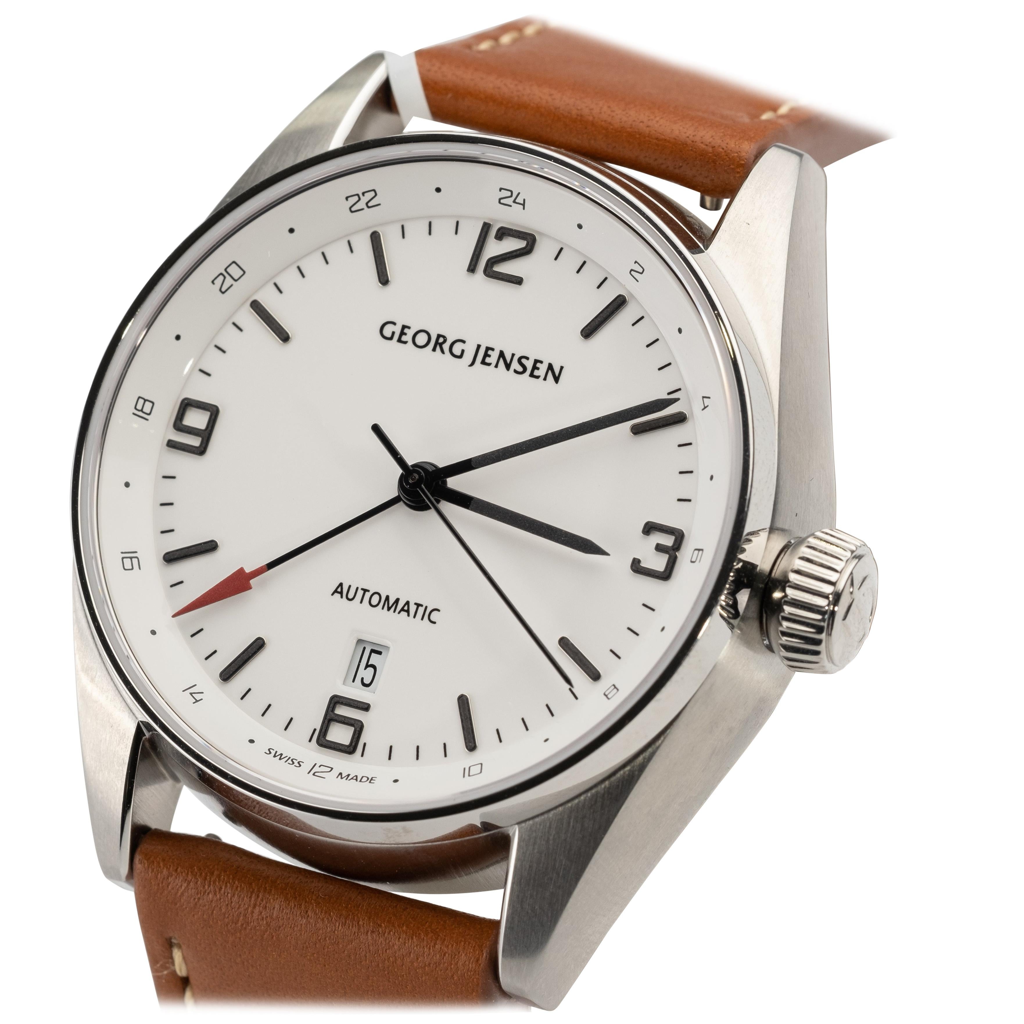 George Jensen Delta GMT Automatic Watch