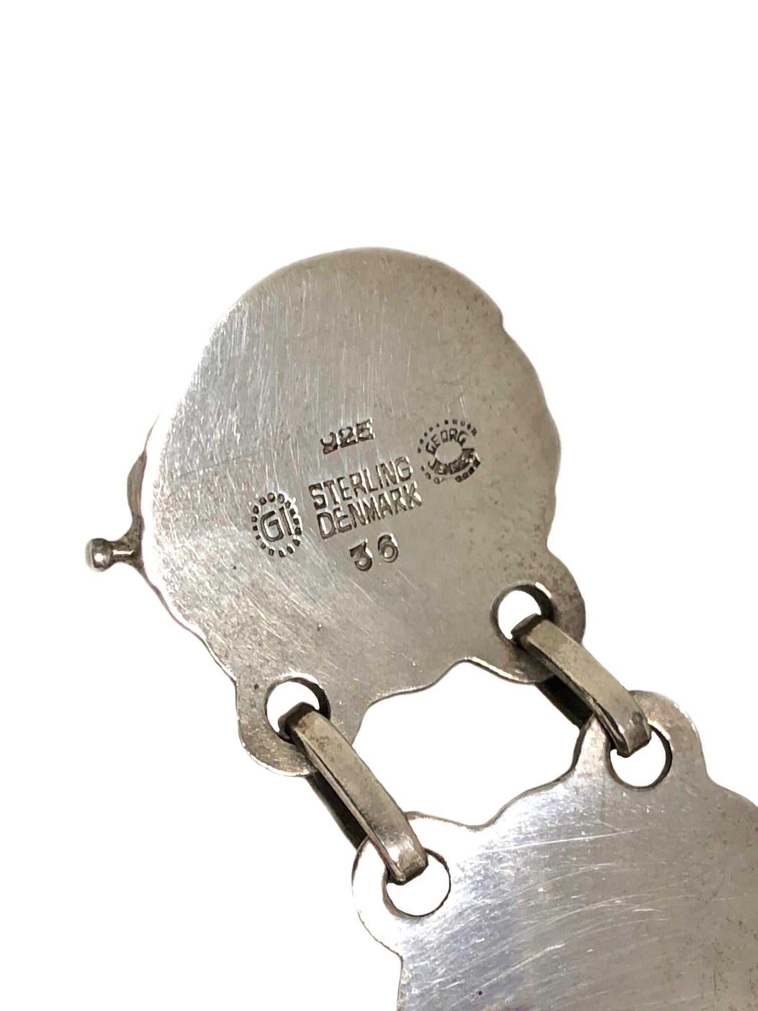 Women's George Jensen Denmark Antique #32 Gem Stone Bracelet