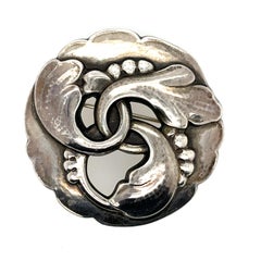 Broche couronne de feuillage Georg Jensen