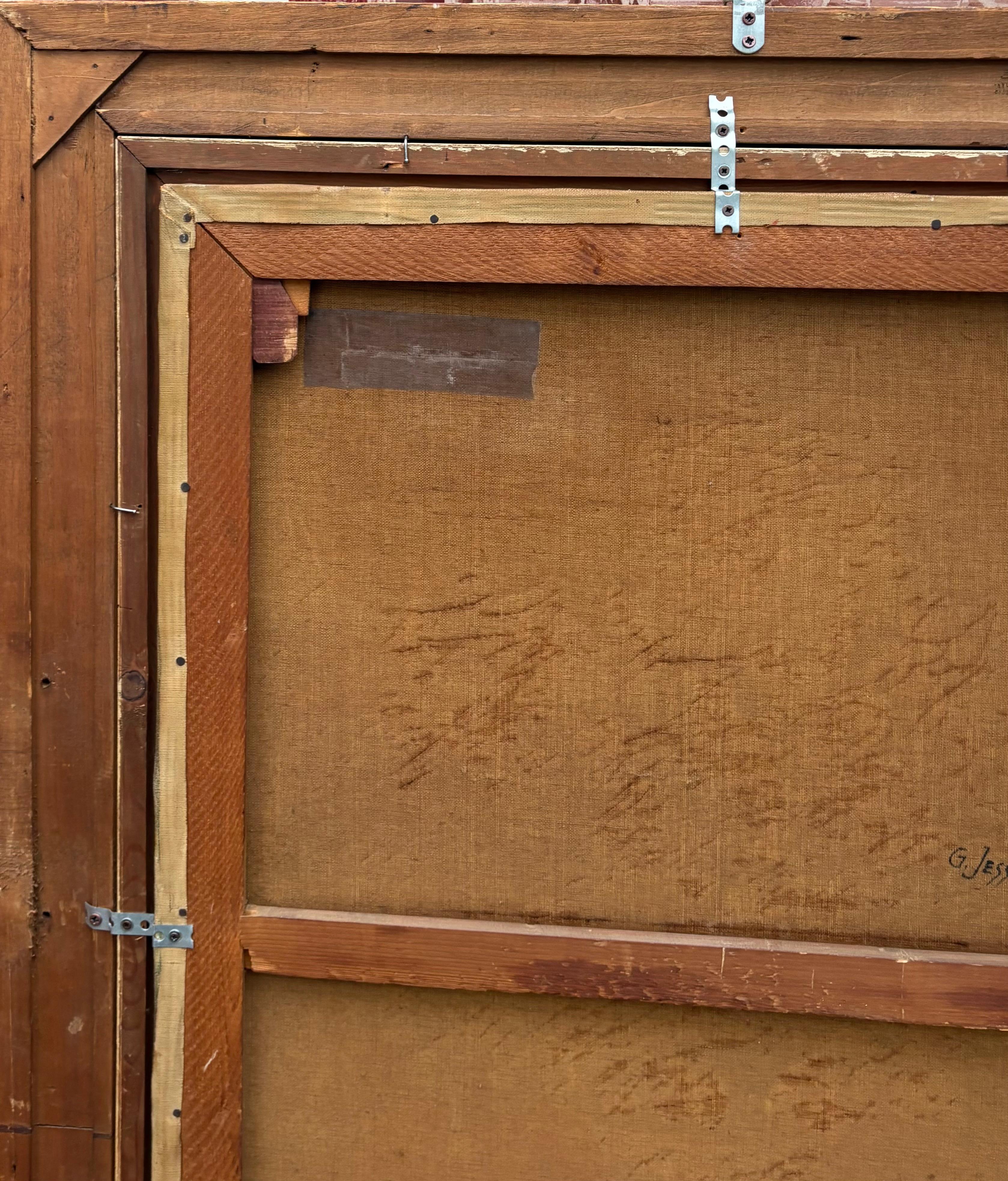 Grand Dipinto Natura Morta Vaso con Fiori di Giglio Firmato en vente 10