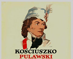 Original Kosciuszko Pulawski Jedz Mniej vintage World War 1 poster