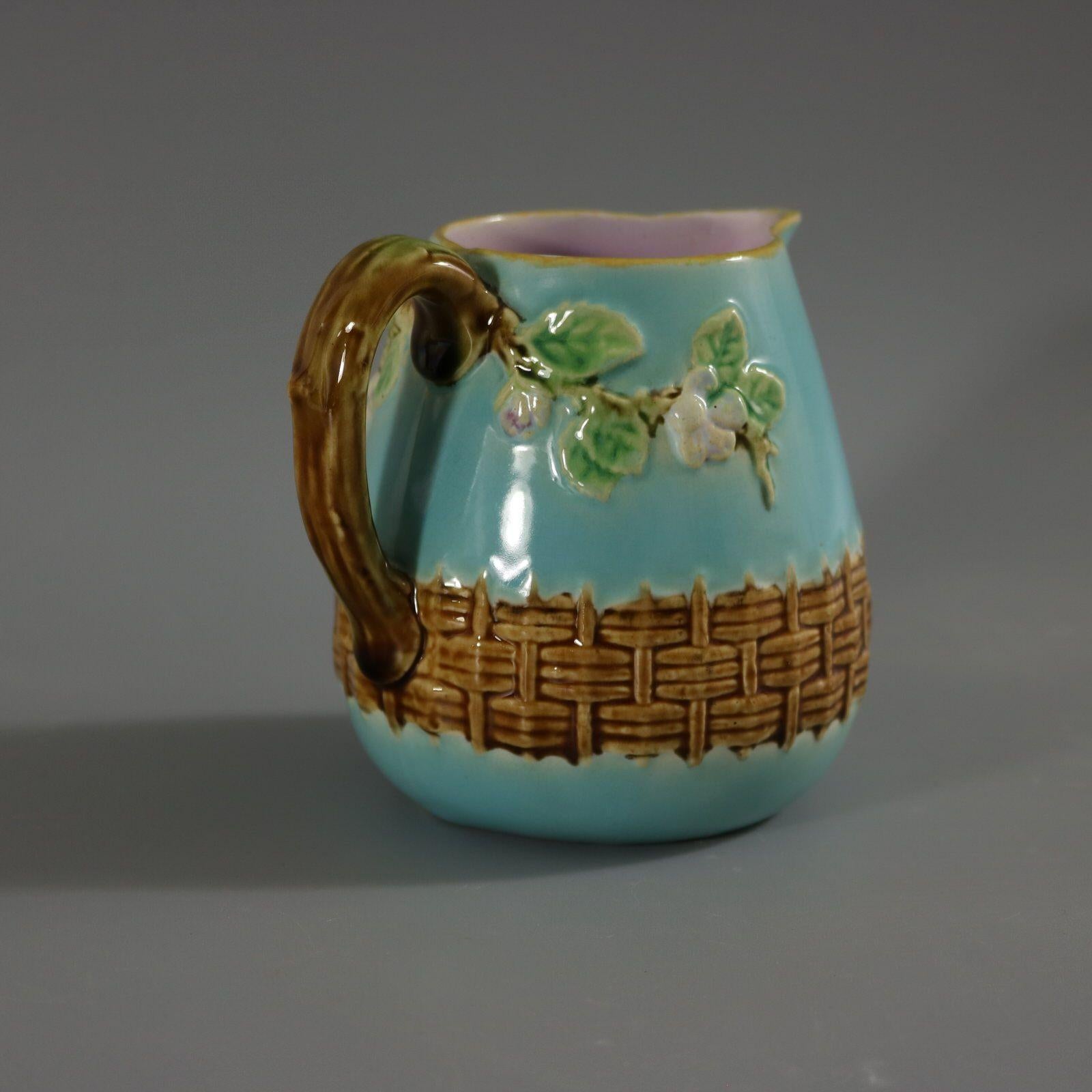 Late 19th Century George Jones Blossom Milk Jug Creamer For Sale