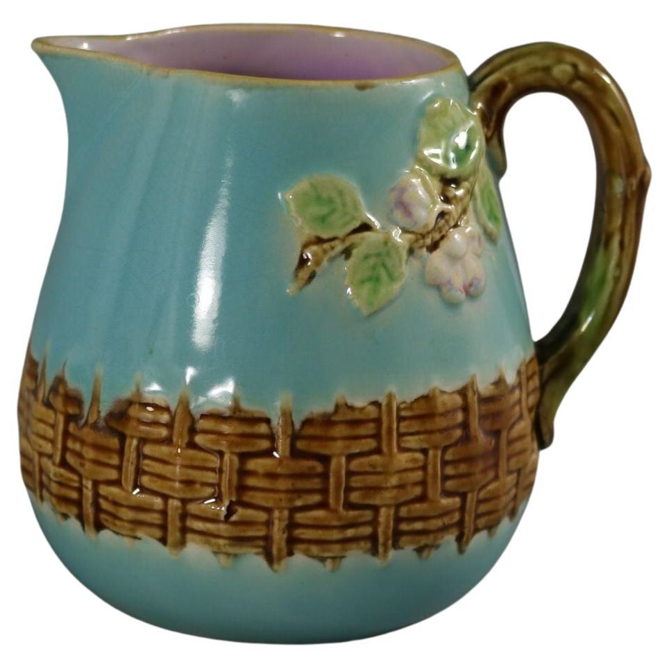 George Jones Blossom Milk Jug Creamer For Sale