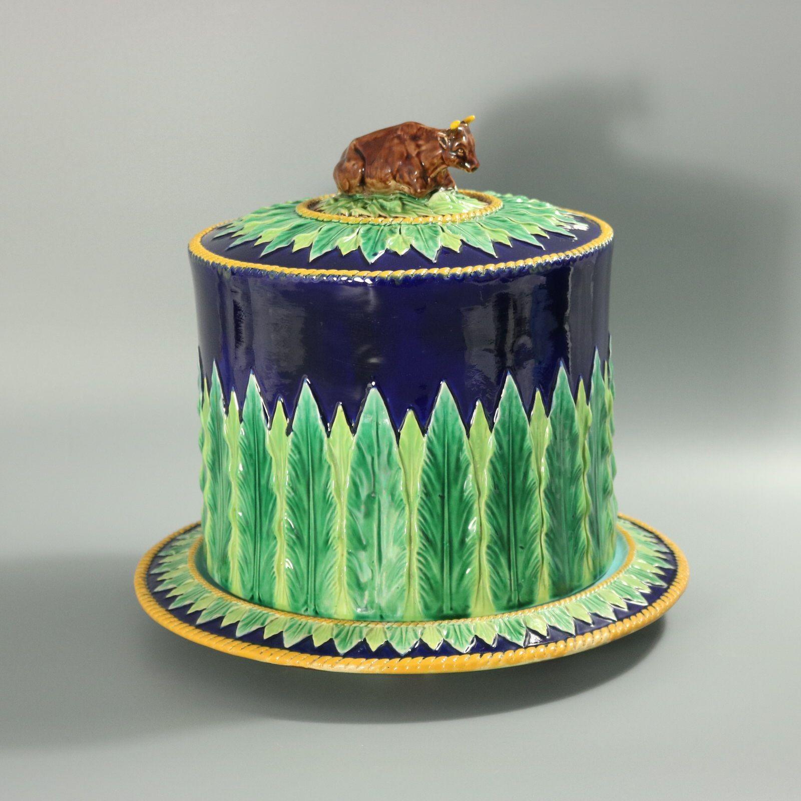 Porte-fromage de vache bleu cobalt George Jones Bon état - En vente à Chelmsford, Essex