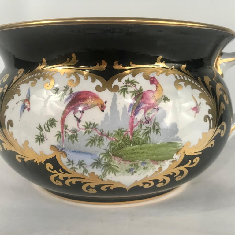 Late 19th Century George Jones Crescent Chamber Pot in the Manner of First Period Worcester For Sale