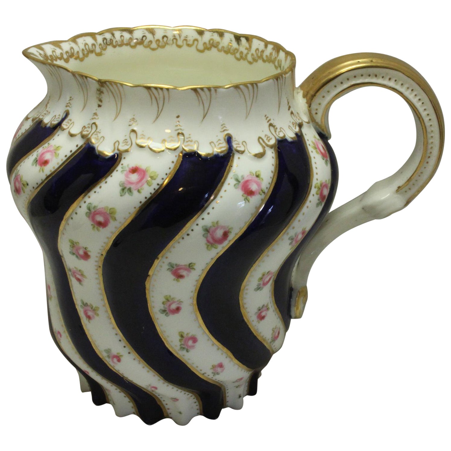 George Jones Hand Painted and Gilded Hot Water Jug or Pitcher For Sale