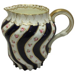 Antique George Jones Hand Painted and Gilded Hot Water Jug or Pitcher