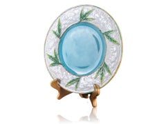 George Jones Majolica 'Bamboo and Wicker' Plate, English, circa 1870